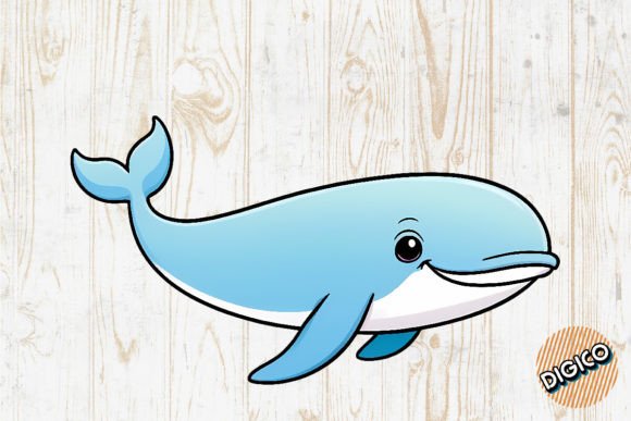 Download Cute Cartoon Ocean Baby Whale - Baby whale Collection