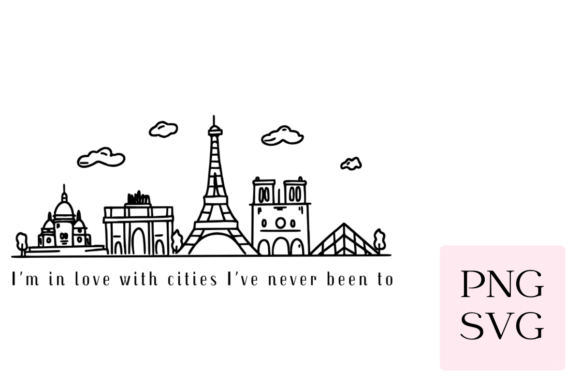 Download In Love with Cities (Paris) SVG &amp; PNG - Paris Collection