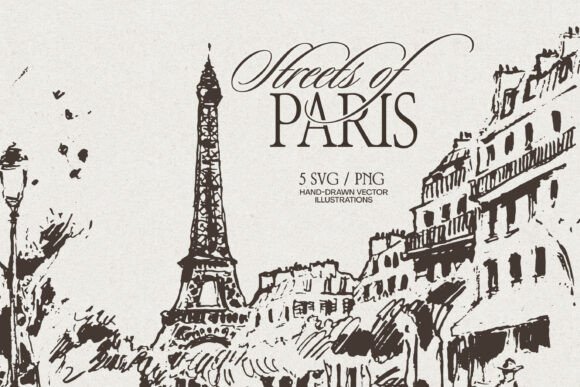Download Paris Street Scene Sketches - Paris Collection