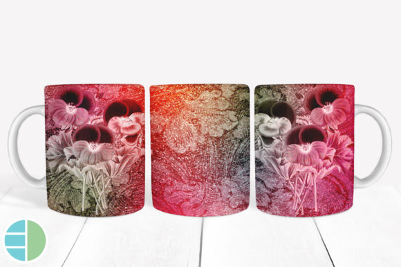 Download Mug Sublimation Vintage Flower Designs - Vintage Collection