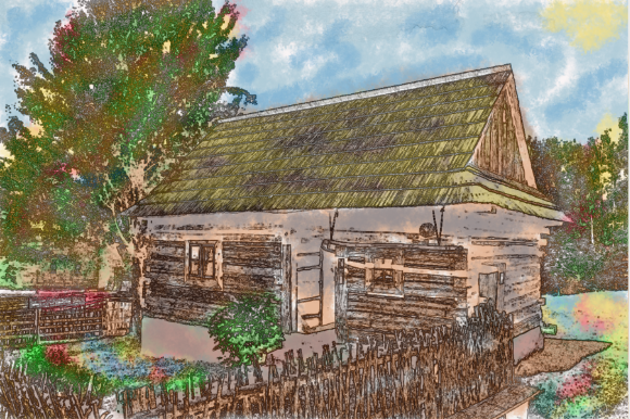 Download Old House | Vintage | Watercolor | PNG - Vintage Collection