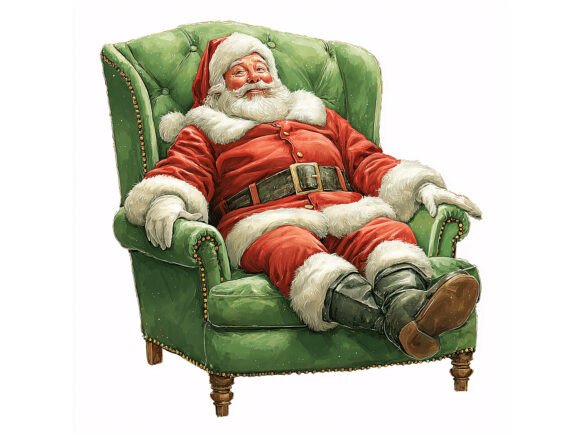 Download 10 JPG Vintage Santa Christmas Set - Vintage Collection