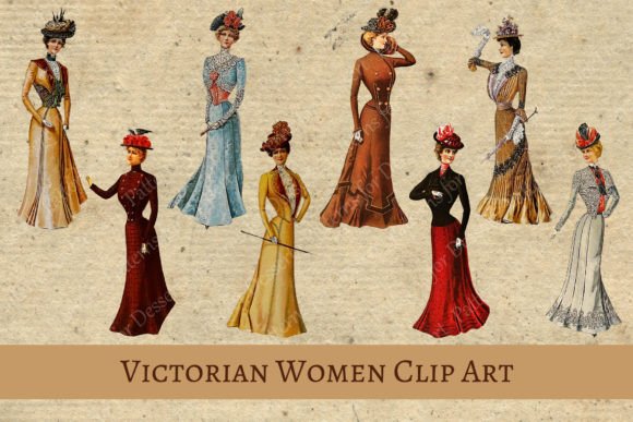 Download Victorian Women Vintage Clip Art II - Vintage Collection