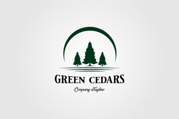 Download Vintage Pine Tree Logo Template Design - Vintage Collection