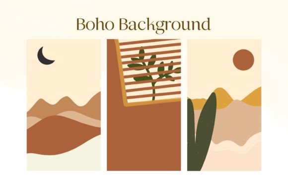 Download Bohemian Art Set Background - Premium Resources
