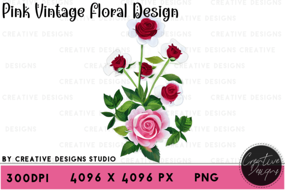 Download Pink Floral Vintage Designs - Vintage Collection